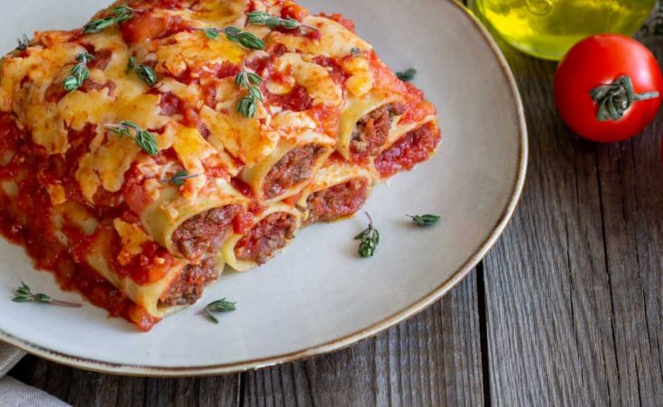 Image for Manicotti With Meat – Hearty Ground Beef Manicotti Recipe