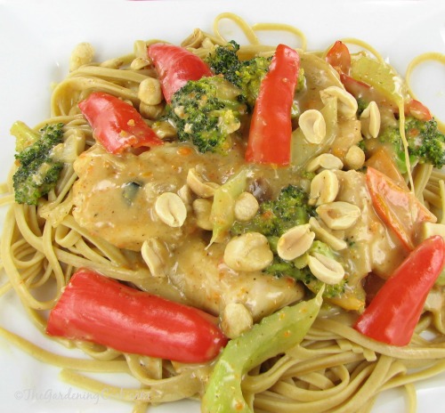 Image for Peanut Chicken Pasta with Fresh Vegetables