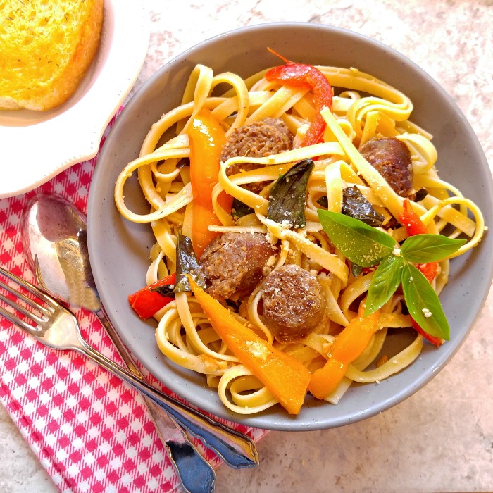 Image for Sausage Garlic Parmesan Pasta – A Delicious 30 Minute Meal