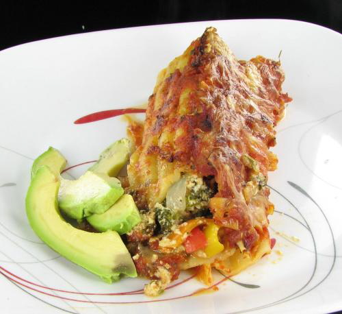 Image for Vegetable Manicotti – Healthy Italian Main Course Recipe