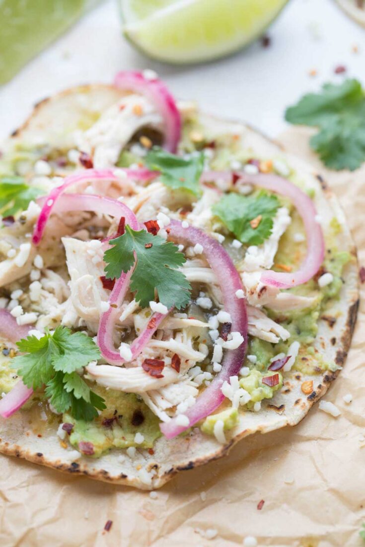 Image for Quick Rotisserie Chicken Tacos with Smashed Avocado
