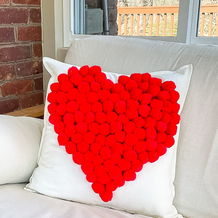 Image for DIY Pom Pom Valentine’s Day Pillow