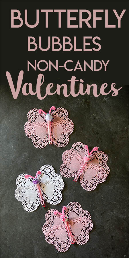 Image for Butterfly Bubbles Non-Candy Valentine Craft Tutorial