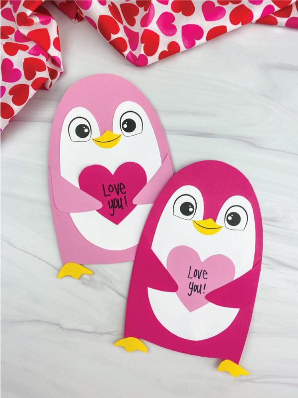 Image for Penguin Valentine Craft For Kids [Free Template]