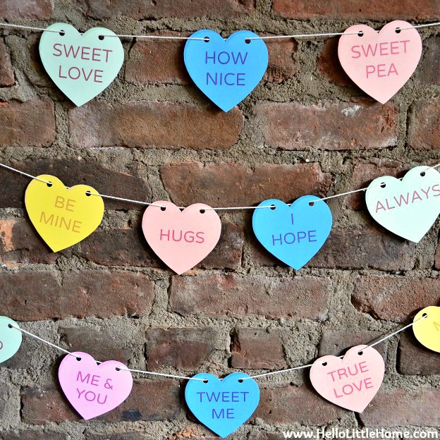 Image for Printable Conversation Hearts