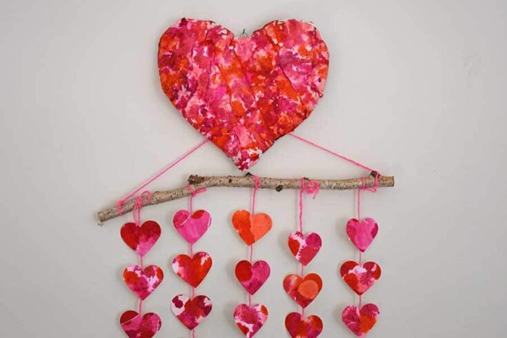 Image for Paper Mache Heart and Watercolor Decoration