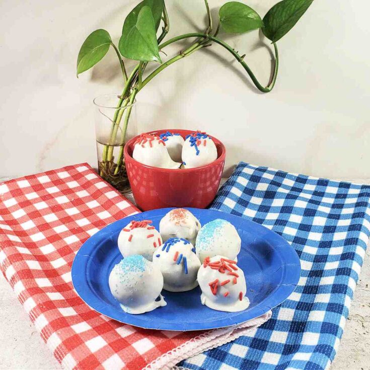 Image for Chocolate Cake Truffles – Easy Patriotic Cake Balls Recipe
