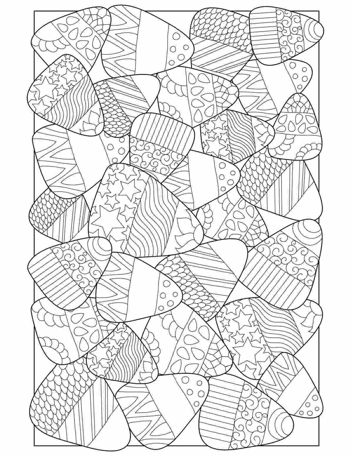 Free Candy Corn Coloring Sheets Printable A candy corn coloring sheets with candy corn completely filling the page, overlapping.